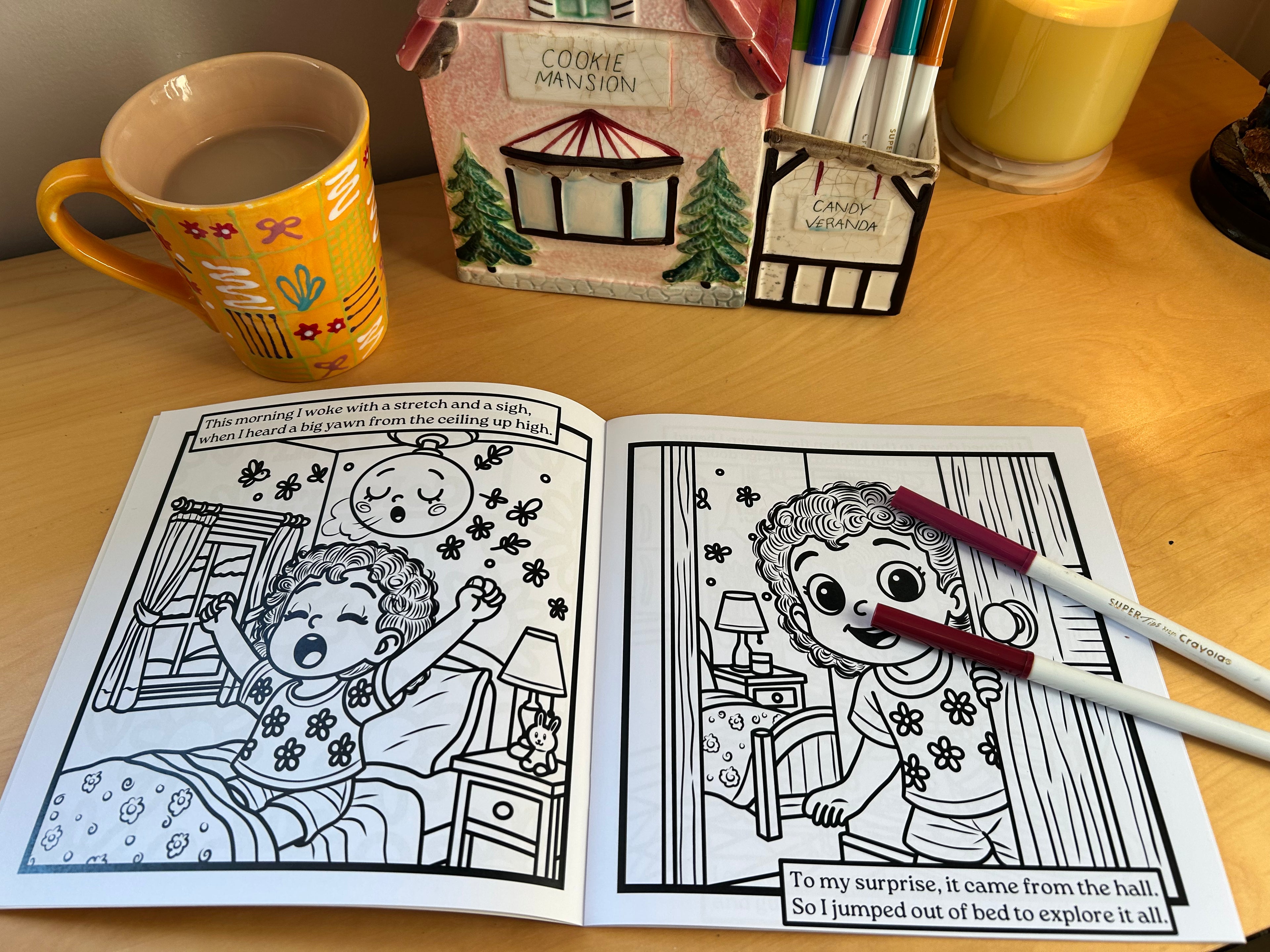 My House is Alive! Read and Colour