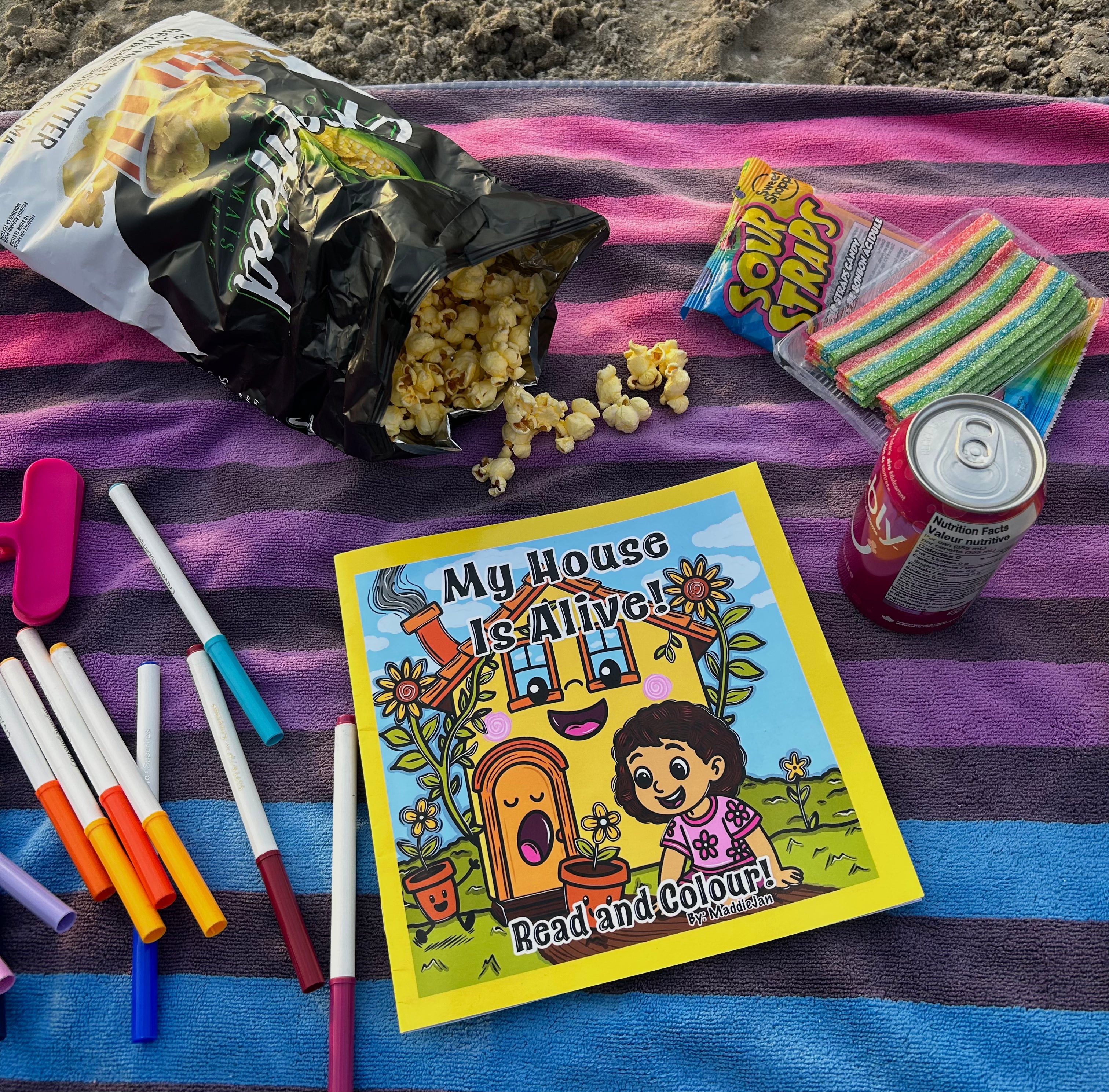 My House is Alive! Read and Colour